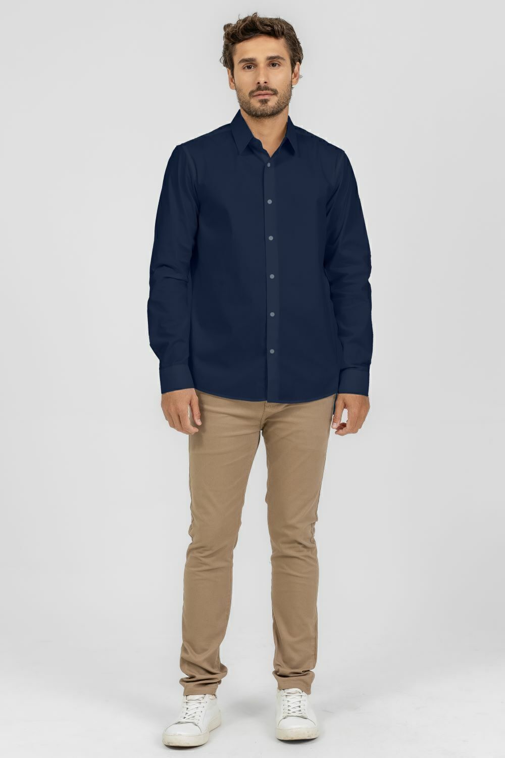 Camisa Social Slim Manga Longa C/Elastano King&Joe