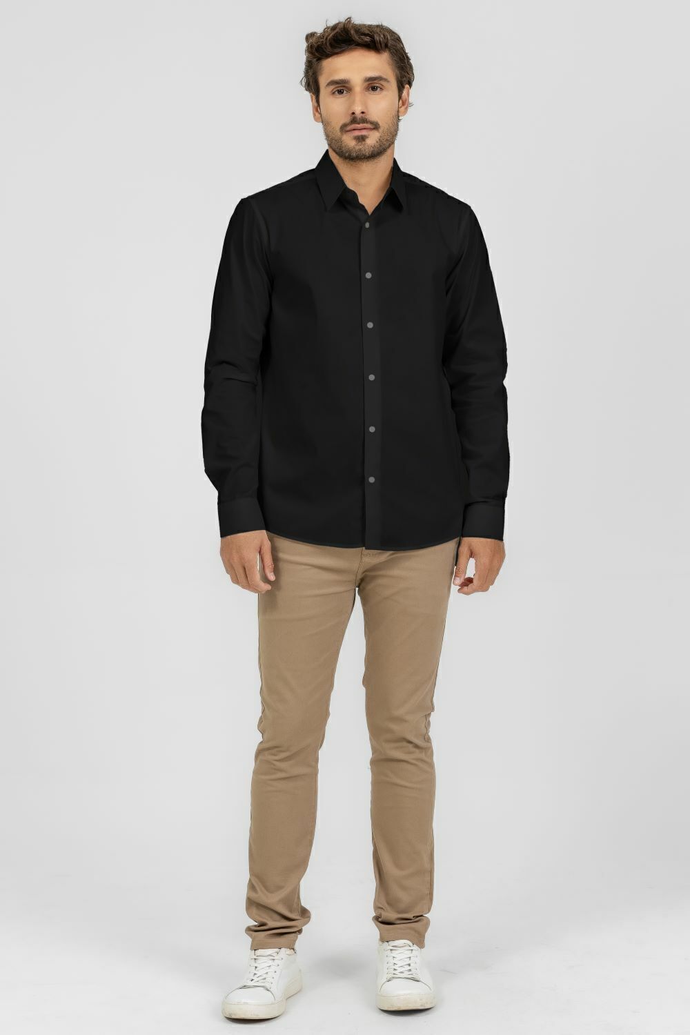 Camisa Social Slim Manga Longa C/Elastano King&Joe