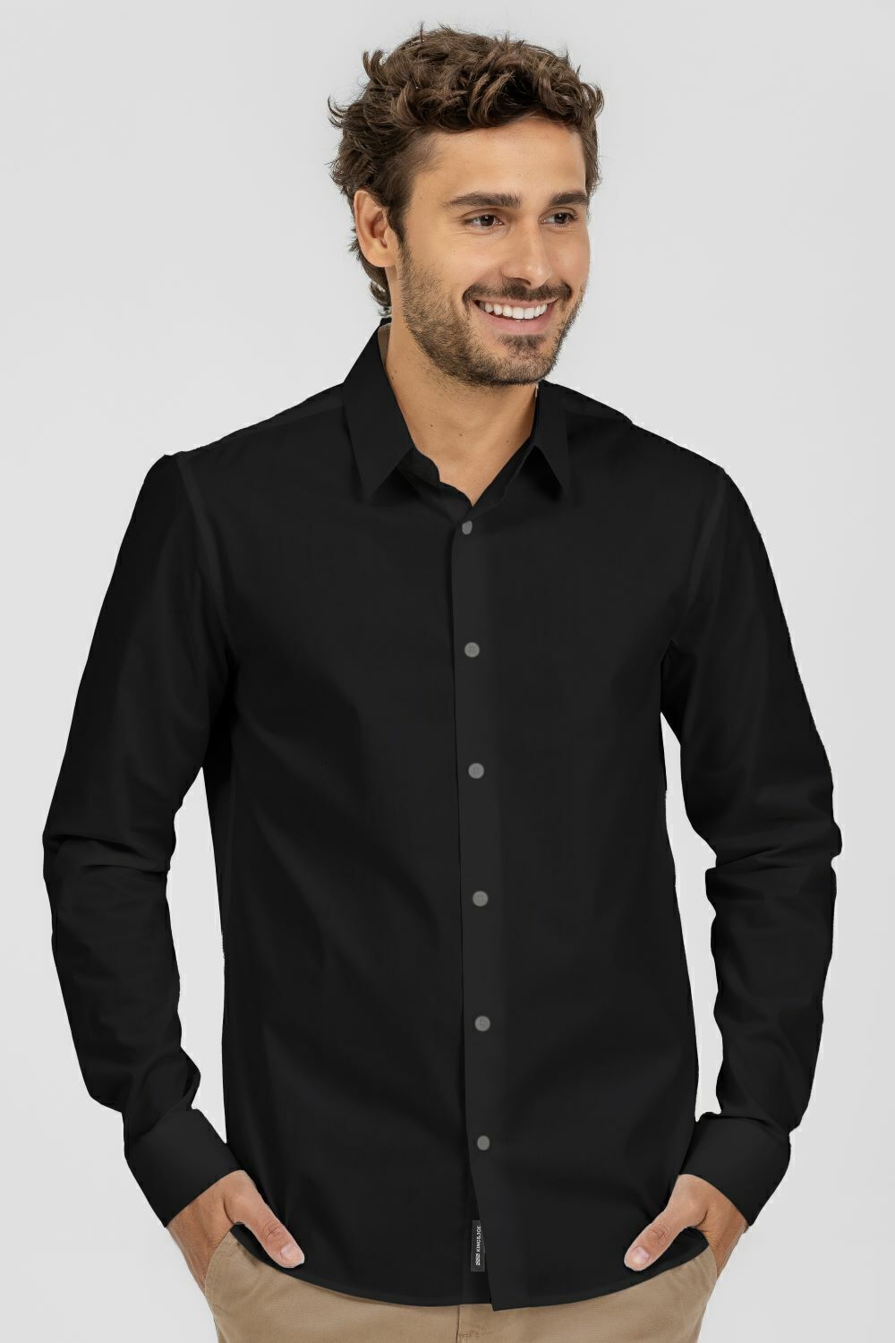 Camisa Social Slim Manga Longa C/Elastano King&Joe