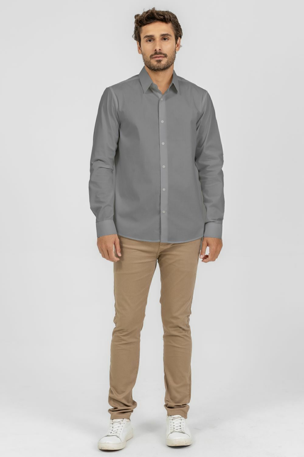 Camisa Social Slim Manga Longa C/Elastano King&Joe