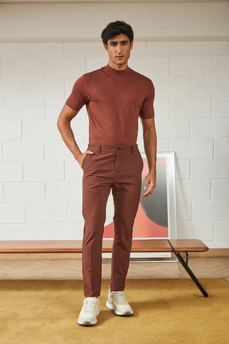Calça Alfaiataria C/Elastano Slim K&J Black