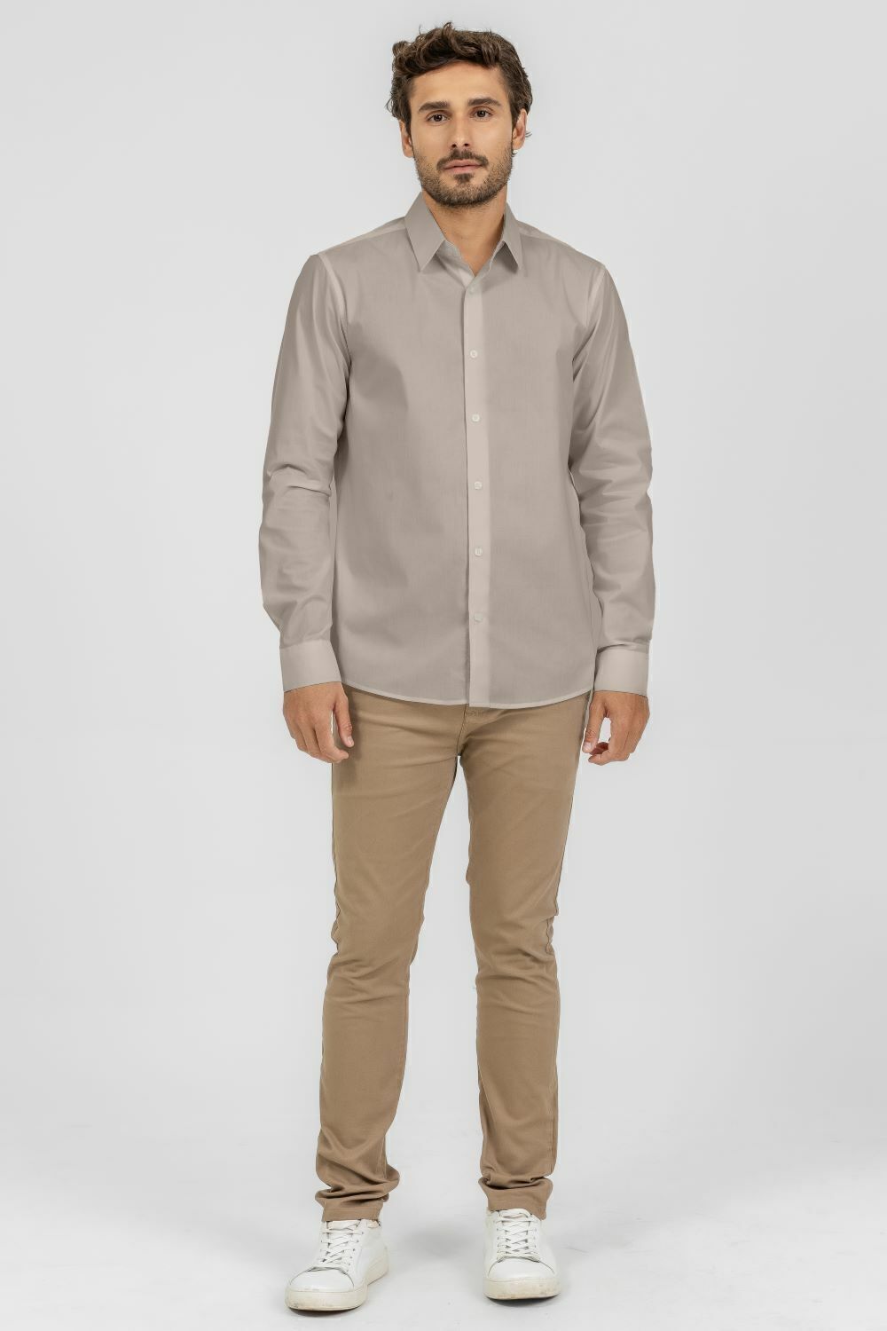 Camisa Social Slim Manga Longa C/Elastano King&Joe