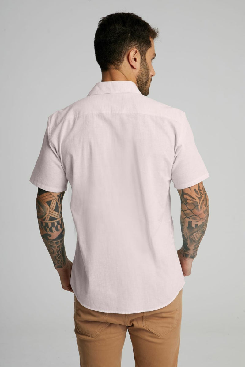 Camisa Casual Slim Manga Curta King&Joe
