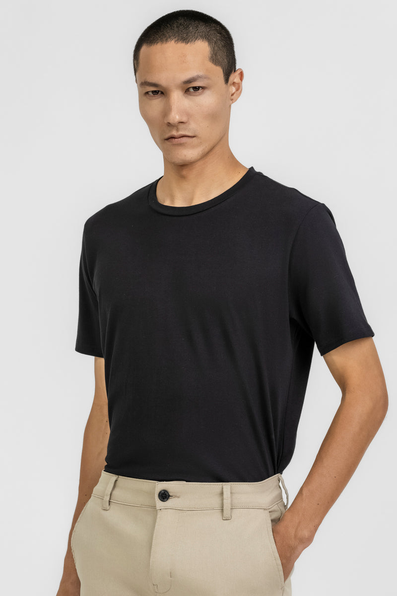 CAMISETA FIO EGIPCIO FLEX K&J BLACK