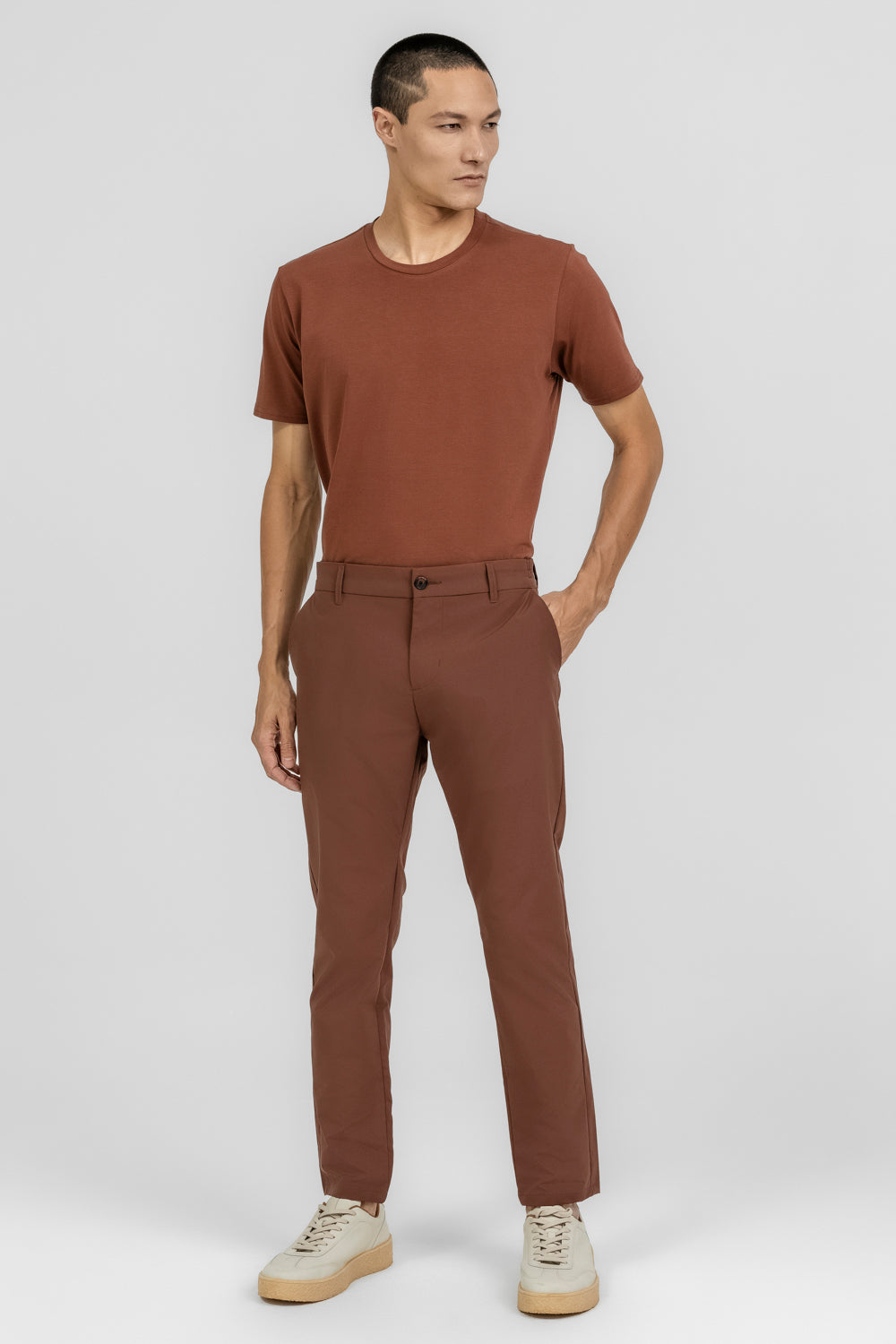 Calça Alfaiataria C/Elastano Slim K&J Black