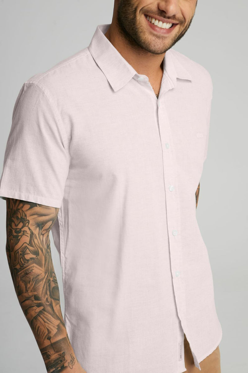 Camisa Casual Slim Manga Curta King&Joe