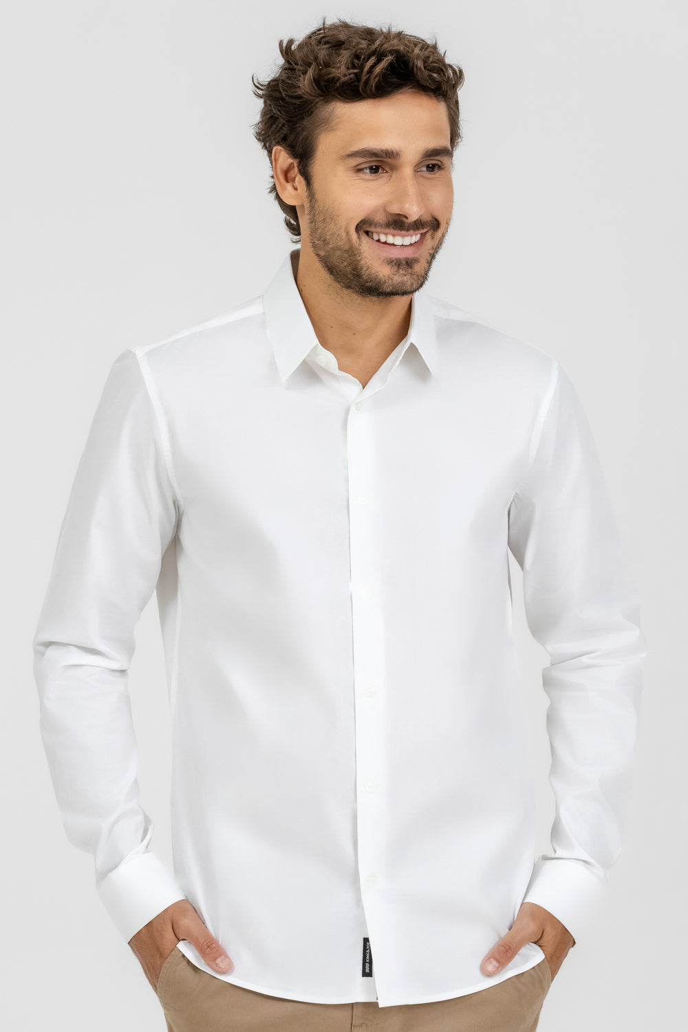 Camisa Social Slim Manga Longa C/Elastano King&Joe