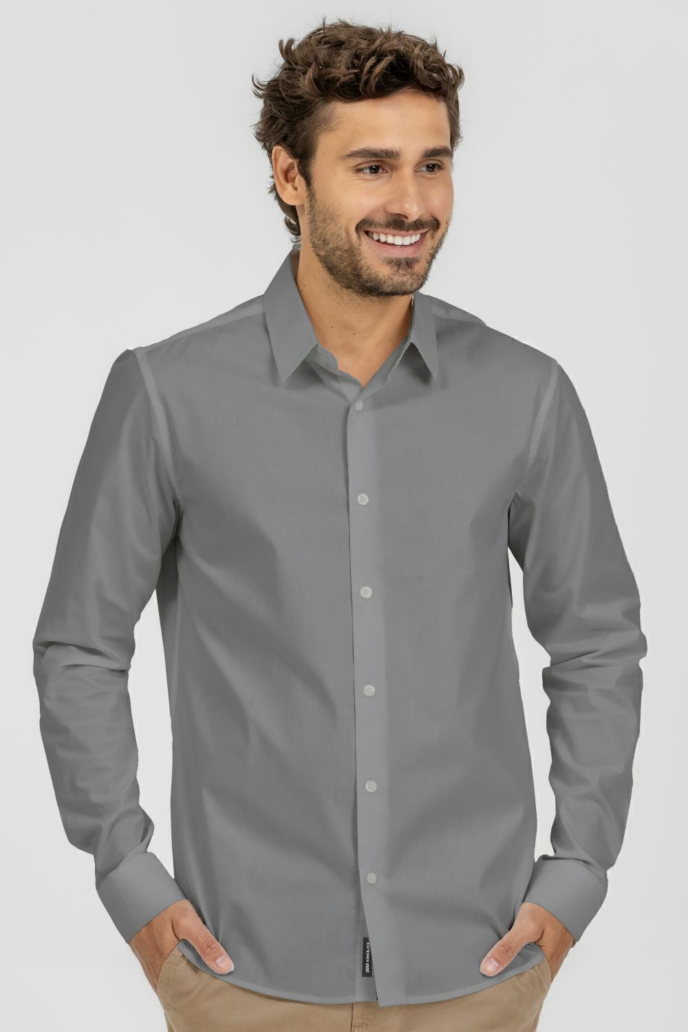 Camisa Social Slim Manga Longa C/Elastano King&Joe